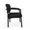 Lesro Lenox Steel Chair, Black Seat, Black Back, 33 W 24.5 L 32 H, Linette Vinyl Seat LS1401 - alternate 2